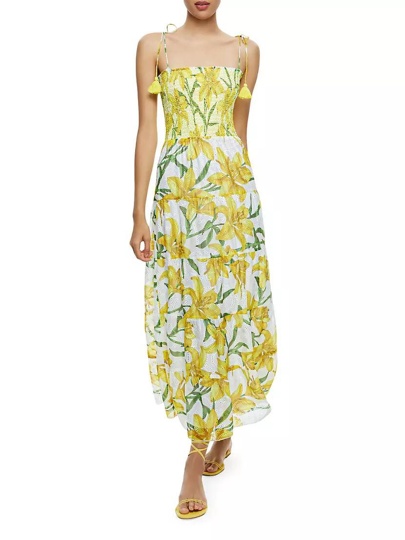 Marna Smocked Floral Maxi Dress Product Image