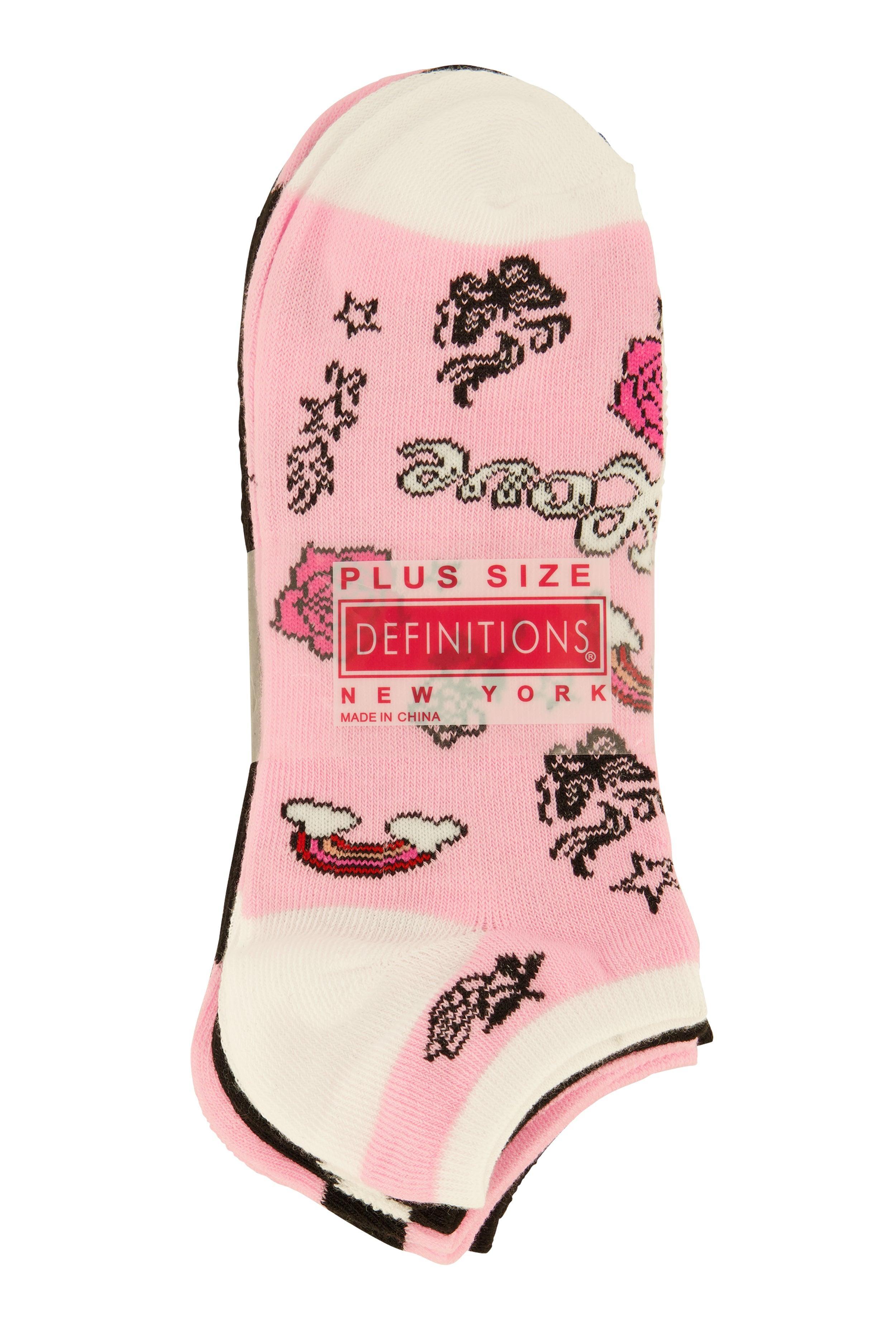 Love Patterned Socks 4 Pack Size 10-13 Female Product Image