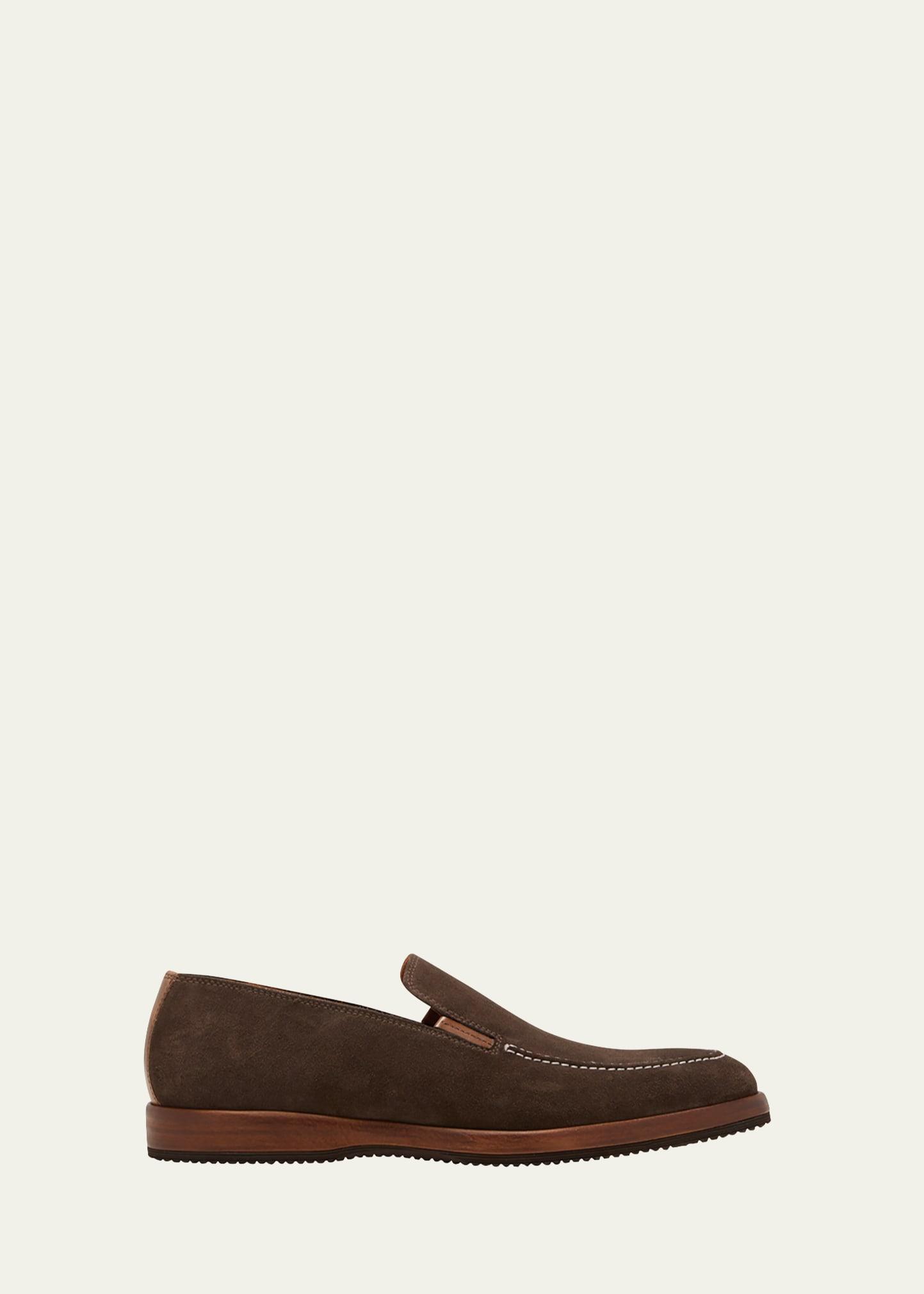 Mens Passeggio Suede & Leather Welt Loafers Product Image