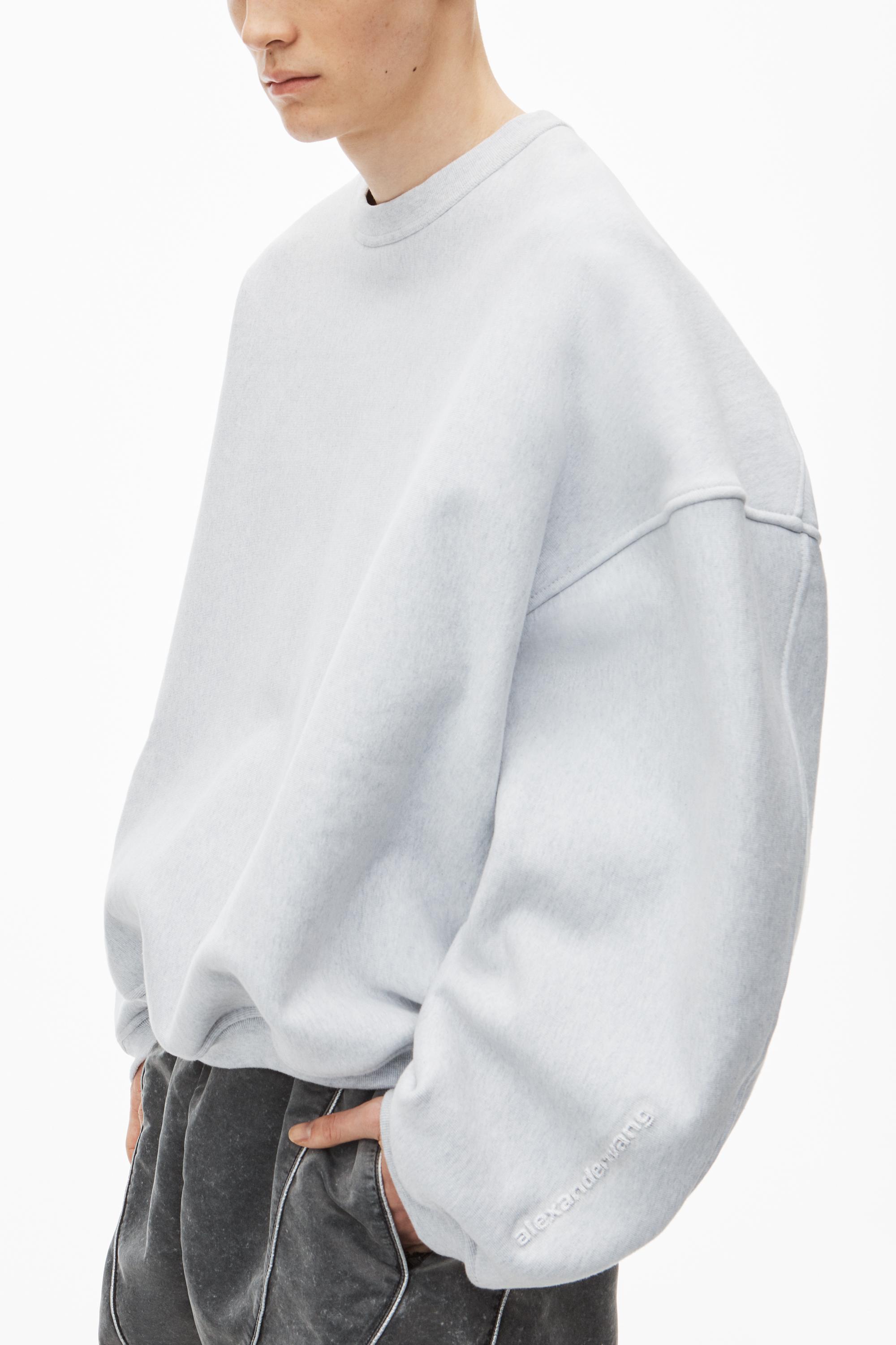 Logo Embroidered Oversized Sweatshirt In Cotton Product Image