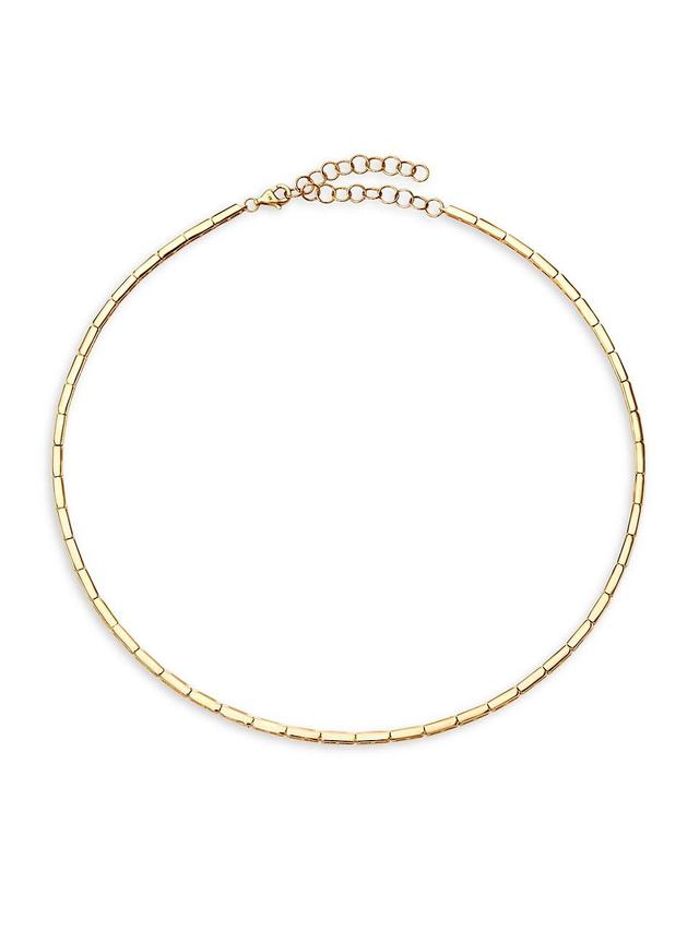 Womens 14K Yellow Gold Bar Link Necklace Product Image