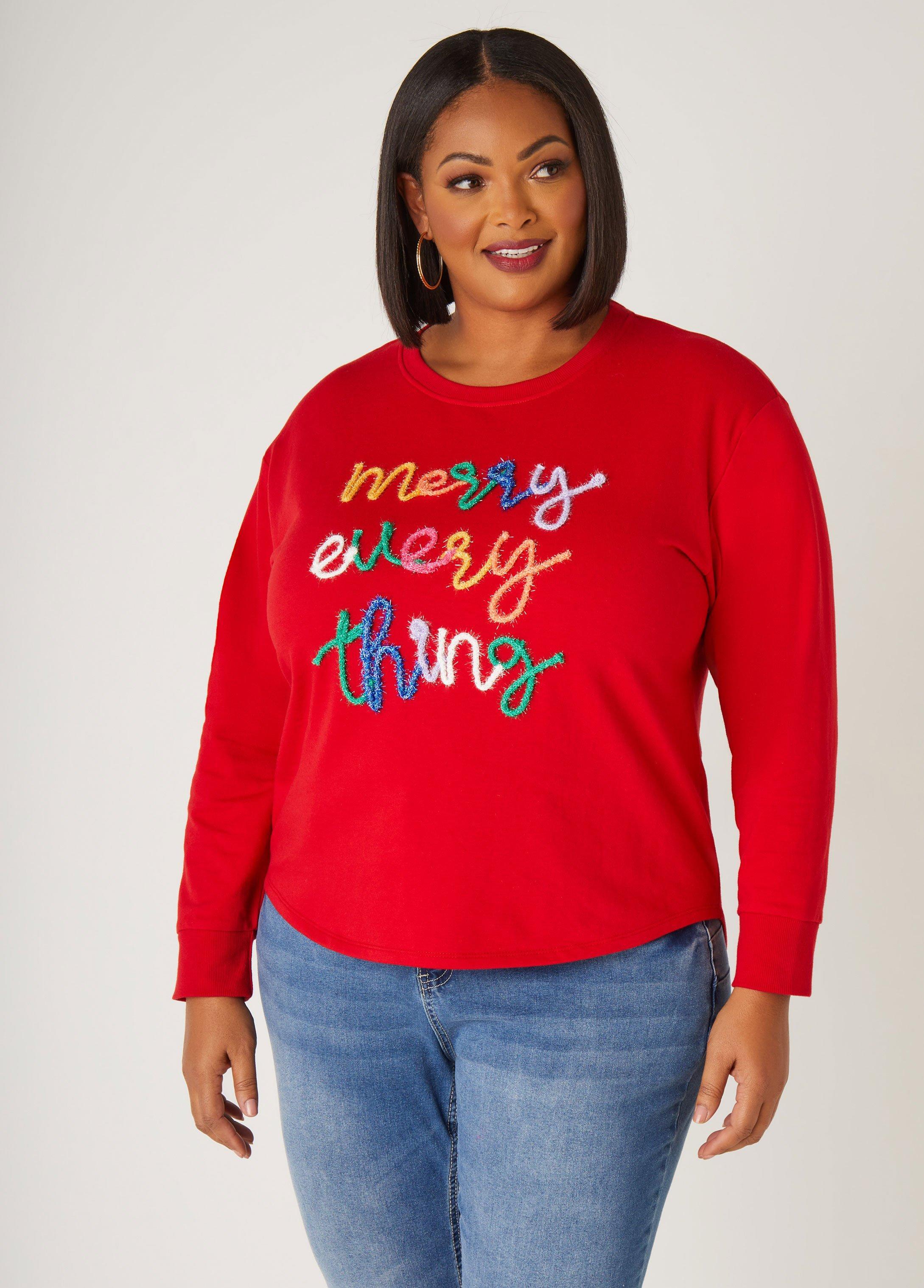 Merry Every Thing Hi Low Sweatshirt Product Image