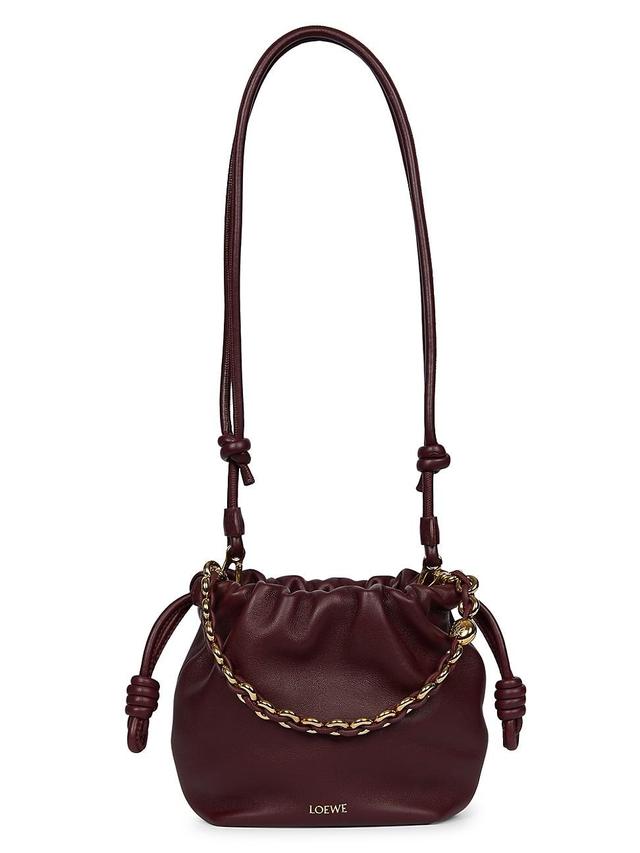 Womens Mini Flamenco Leather Shoulder Bag Product Image