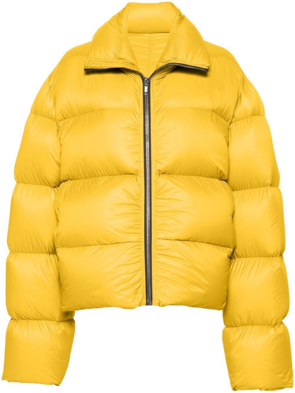 RICK OWENS Turtle Jacket In Yellow Product Image