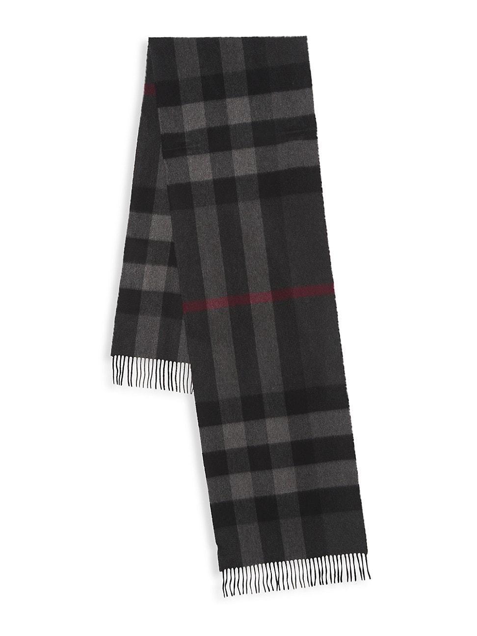 Mens Cashmere Mega Check Scarf Product Image