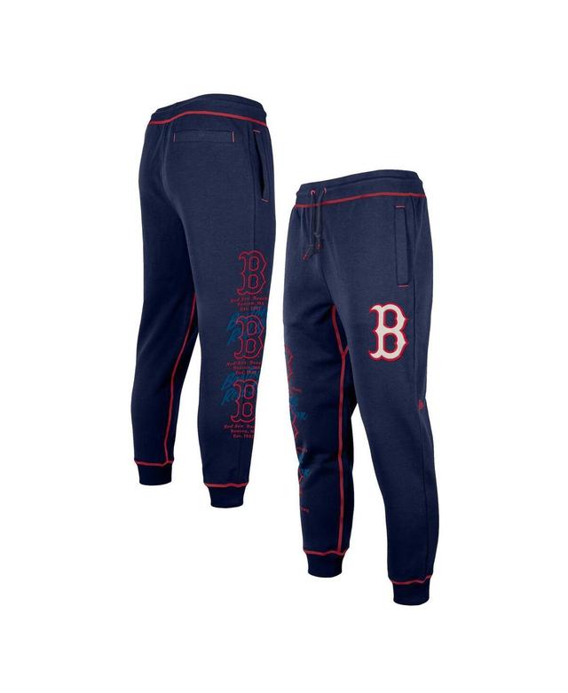 Mens New Era Navy Boston Red Sox Team Split Jogger Pants Product Image