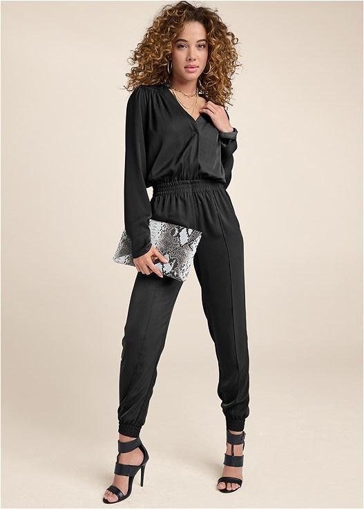 Smocked Jogger Jumpsuit Product Image