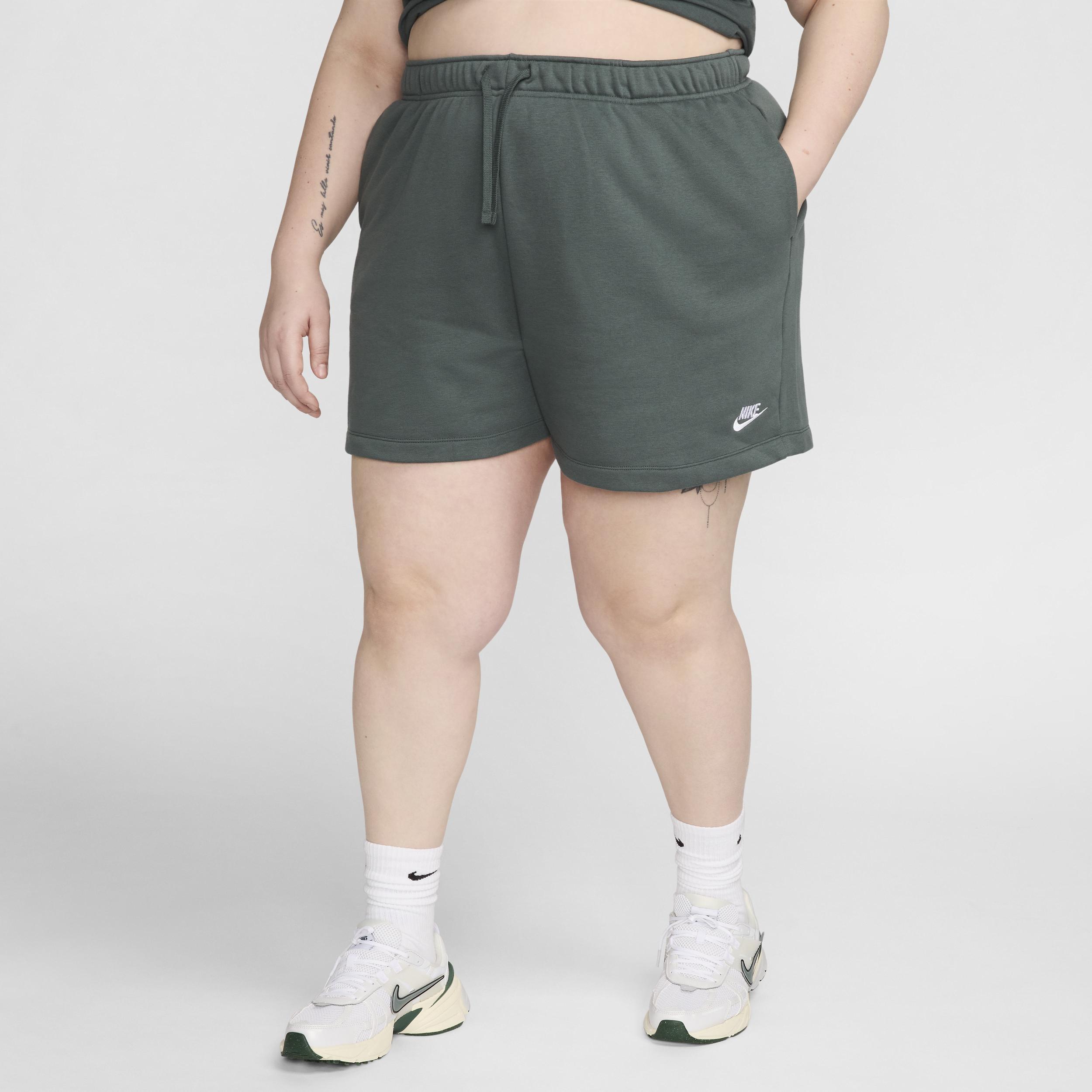 Women's Nike Sportswear Club Fleece Mid-Rise Shorts (Plus Size) Product Image