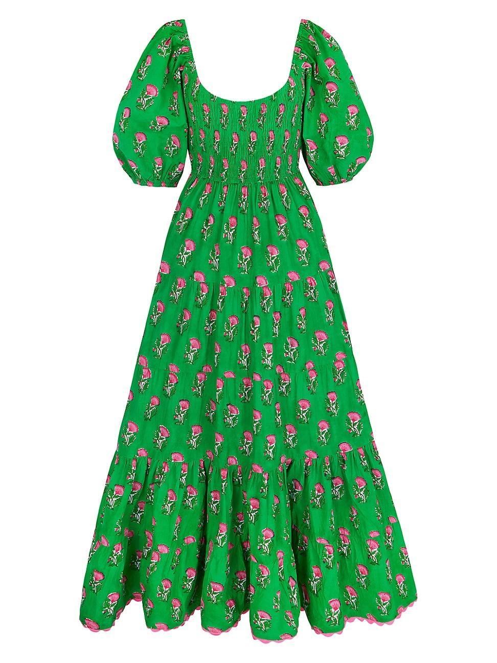 Womens Parakeet Blossom Angelina Dress Product Image