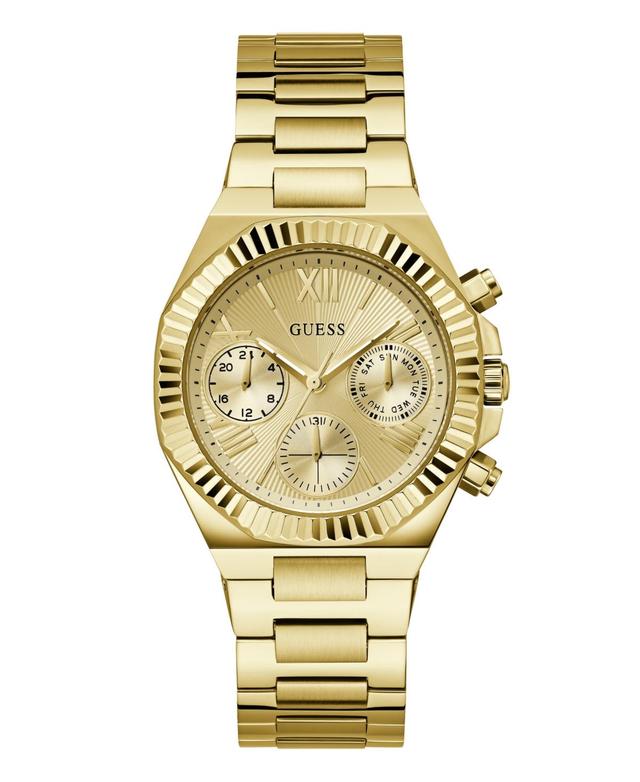 Guess Womens Multi-Function Gold Steel Watch 38mm Product Image