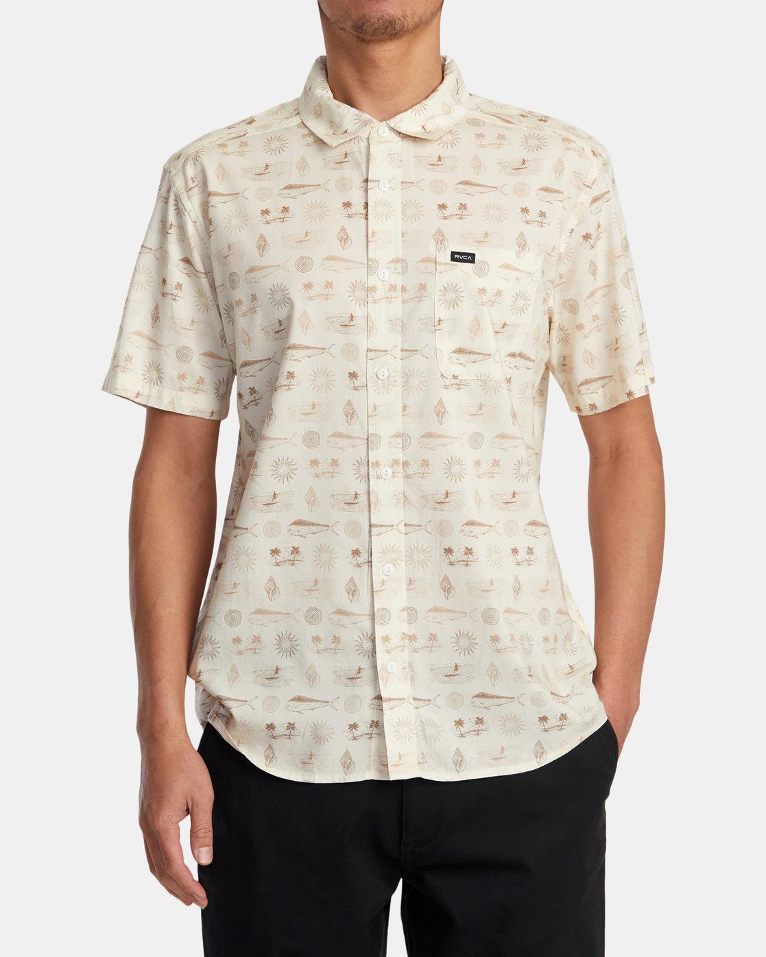 Dorado Short Sleeve Woven Shirt - Natural Product Image