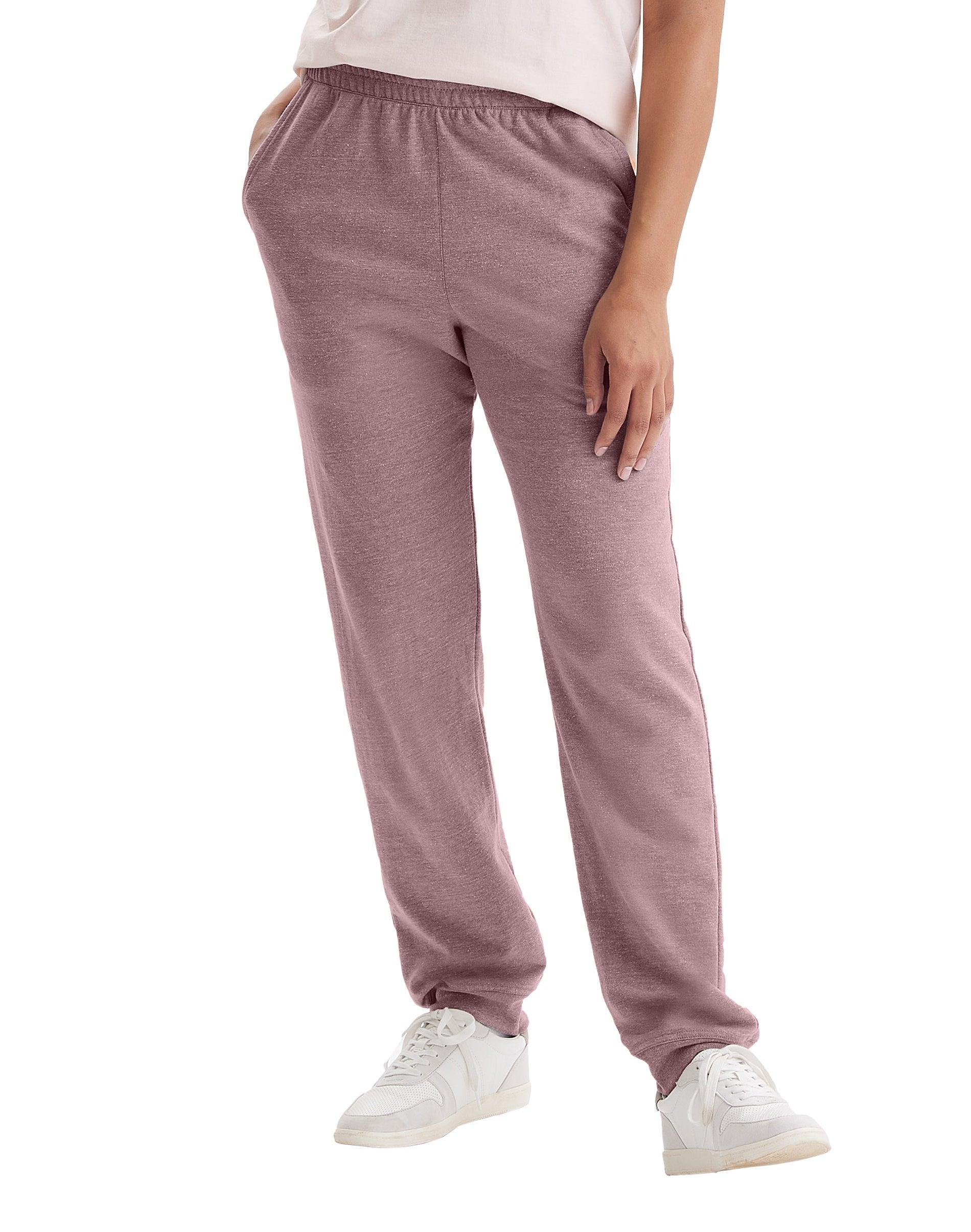 Hanes Originals Womens French Terry Joggers With Pockets Concrete Heather XS Product Image