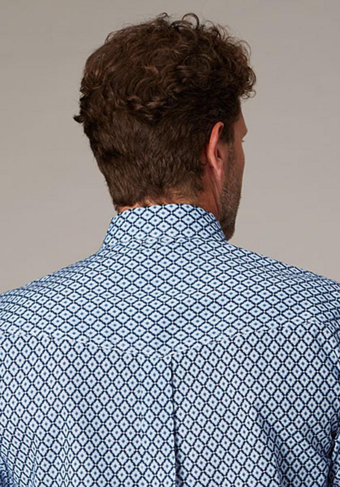 Roper® Men's S/S Blue Print Button Shirt Product Image