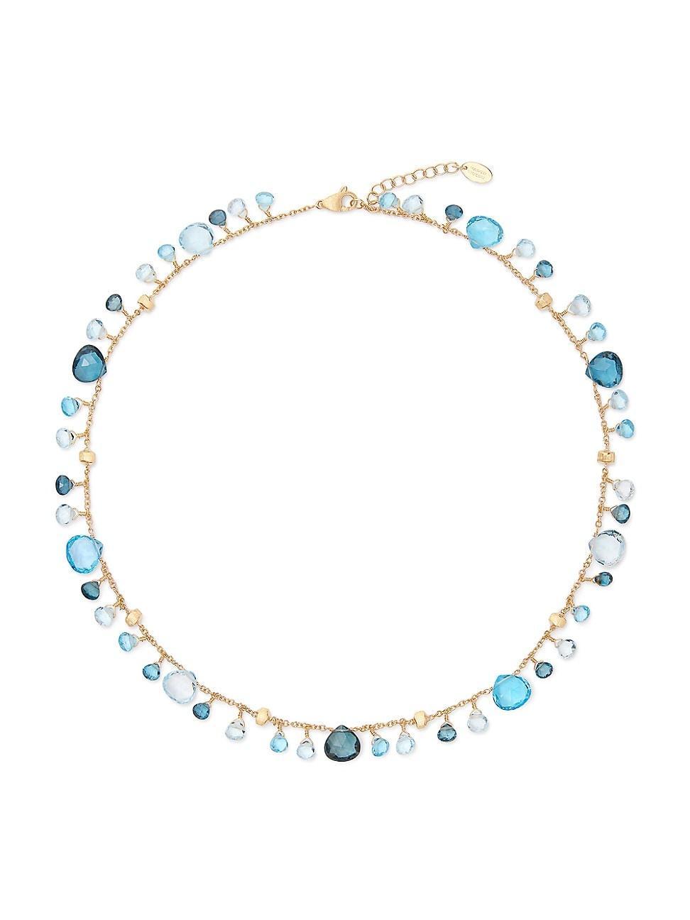 Womens Paradise Topaz 18K Yellow Gold & Mixed Topaz Necklace Product Image