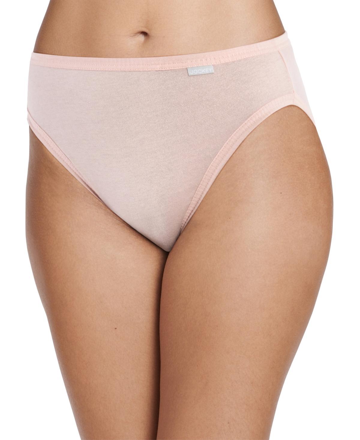 Jockey Elance French Cut 3 Pack Underwear 1485 1487, Extended Sizes - Ivory/Sand Product Image