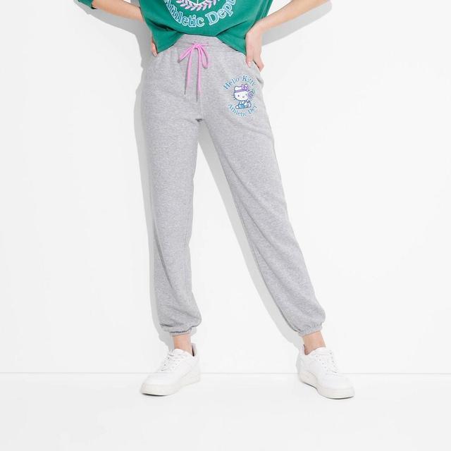 Womens Hello Kitty Athletic Dept. Graphic Joggers - Heather Product Image