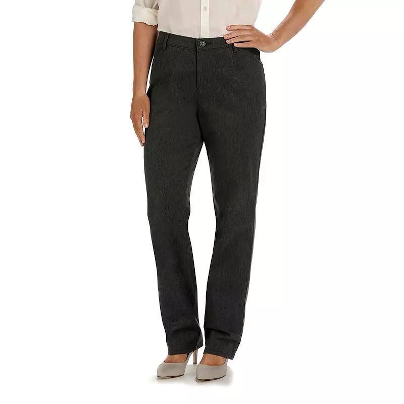 Womens Lee Relaxed Fit Straight-Leg Twill Pants Grey Heather Product Image