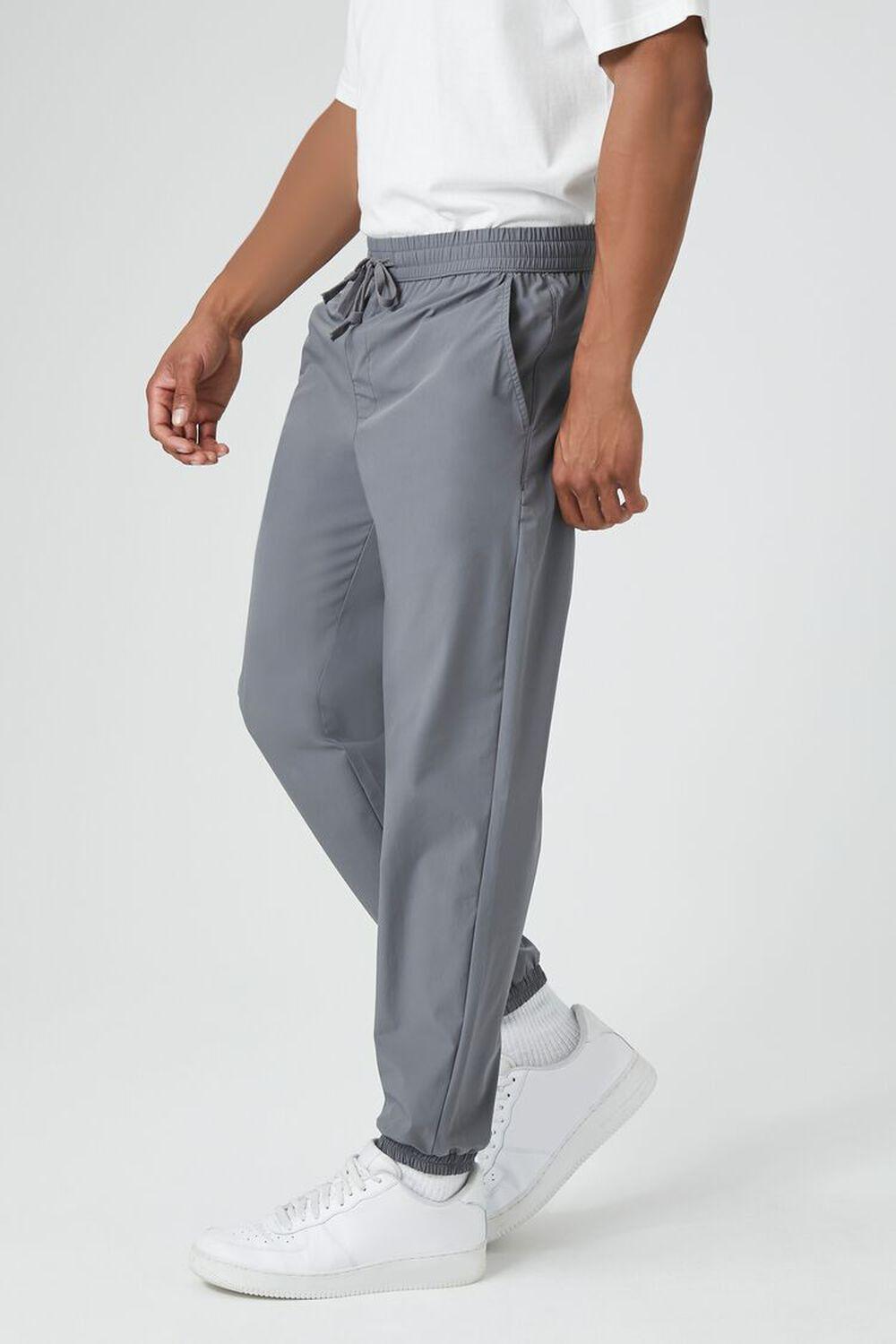 Nylon-Blend Drawstring Joggers | Forever 21 Product Image