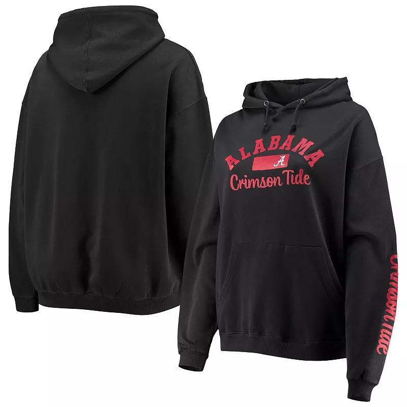 Womens Pressbox Alabama Crimson Tide Rock n Roll Super Oversized Pullover Hoodie Product Image