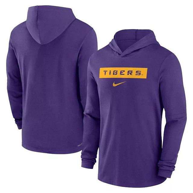 Mens Nike LSU Tigers Sideline Hoodie Performance Long Sleeve T-Shirt Product Image