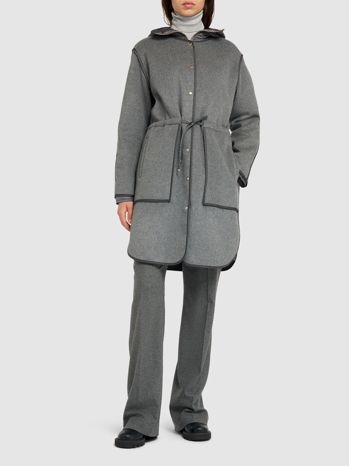 MONCLER Bonrepos Coat In Grey Product Image