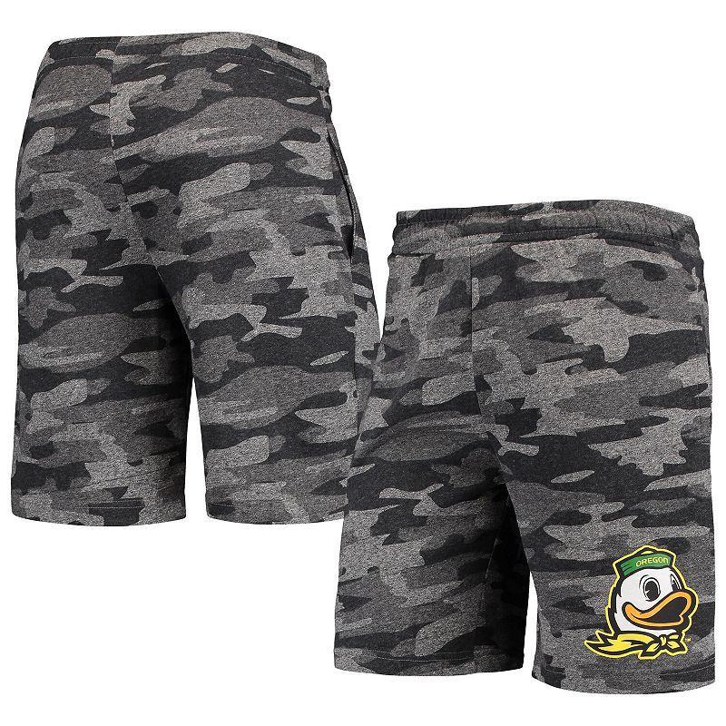 Mens Concepts Sport Charcoal/Gray Oregon Ducks Camo Backup Terry Jam Lounge Shorts Product Image