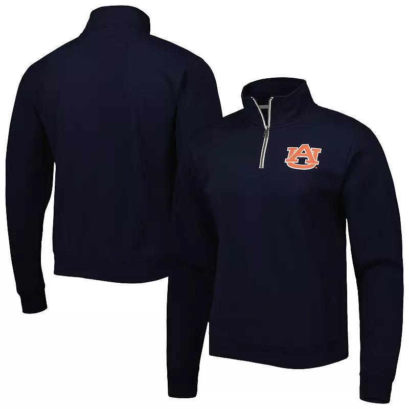 Mens Auburn Tigers Stack Essential Fleece Quarter-Zip Sweatshirt Blue Product Image