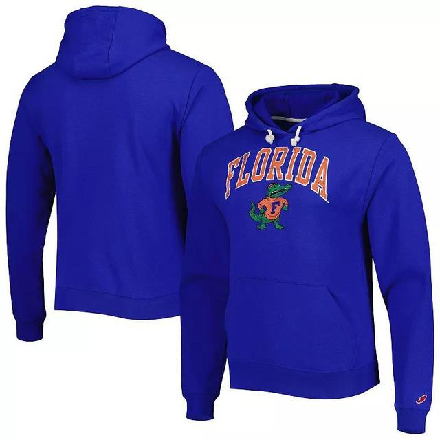 Mens League Collegiate Wear Royal Florida Gators 1965 Arch Essential Fleece Pullover Hoodie Product Image