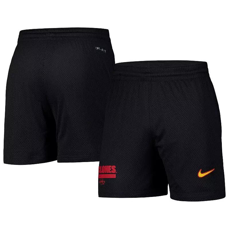 Nike Mens Black Iowa State Cyclones 2024 Sideline Mesh Shorts Product Image