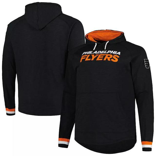 Mens Mitchell & Ness Black Philadelphia Flyers Big & Tall Legendary Raglan Pullover Hoodie Product Image