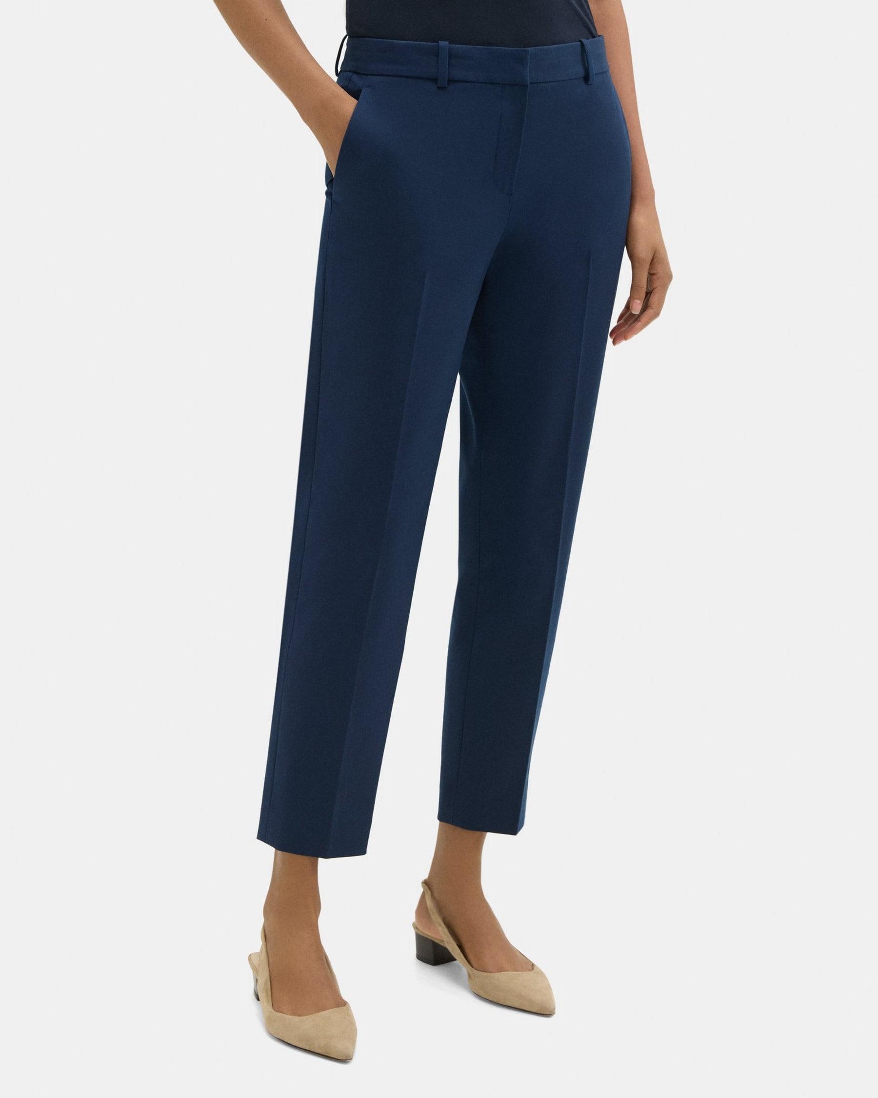 Classic Crop Pant in Cotton-Blend Twill Product Image