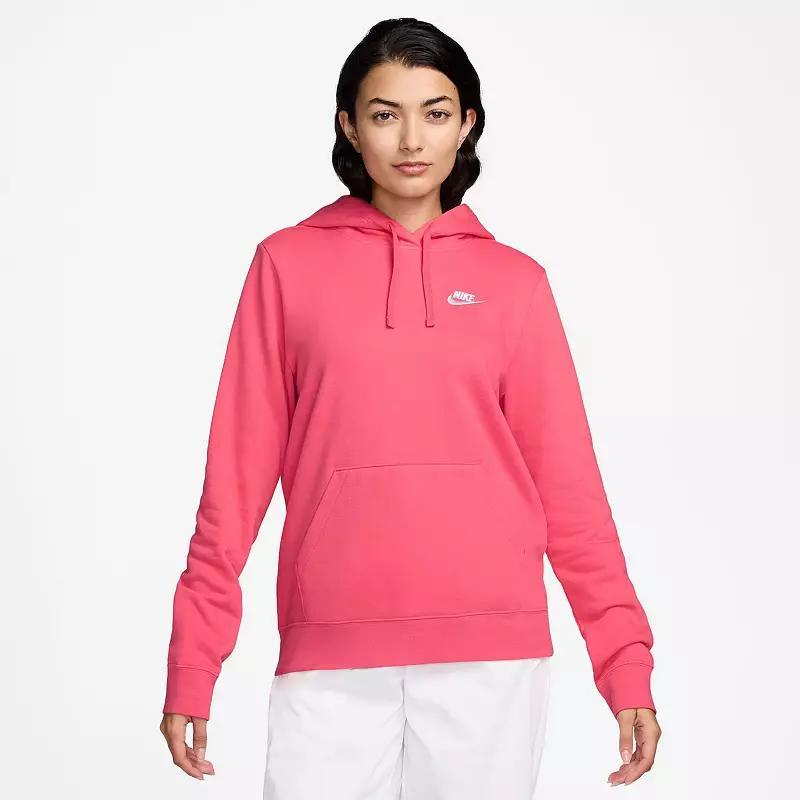 Womens Nike Sportswear Club Fleece Hoodie White Product Image