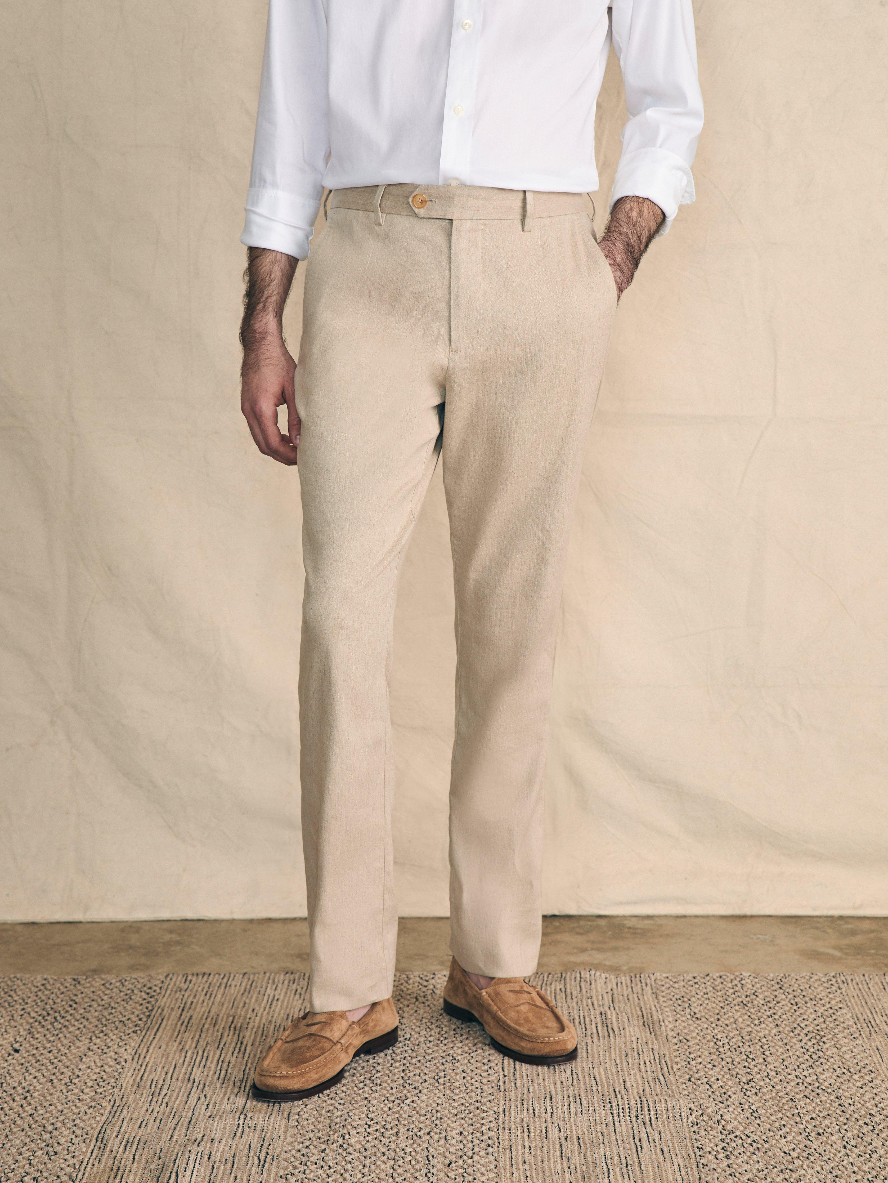 Movement™ Flex Linen Trouser - Natural Male Product Image