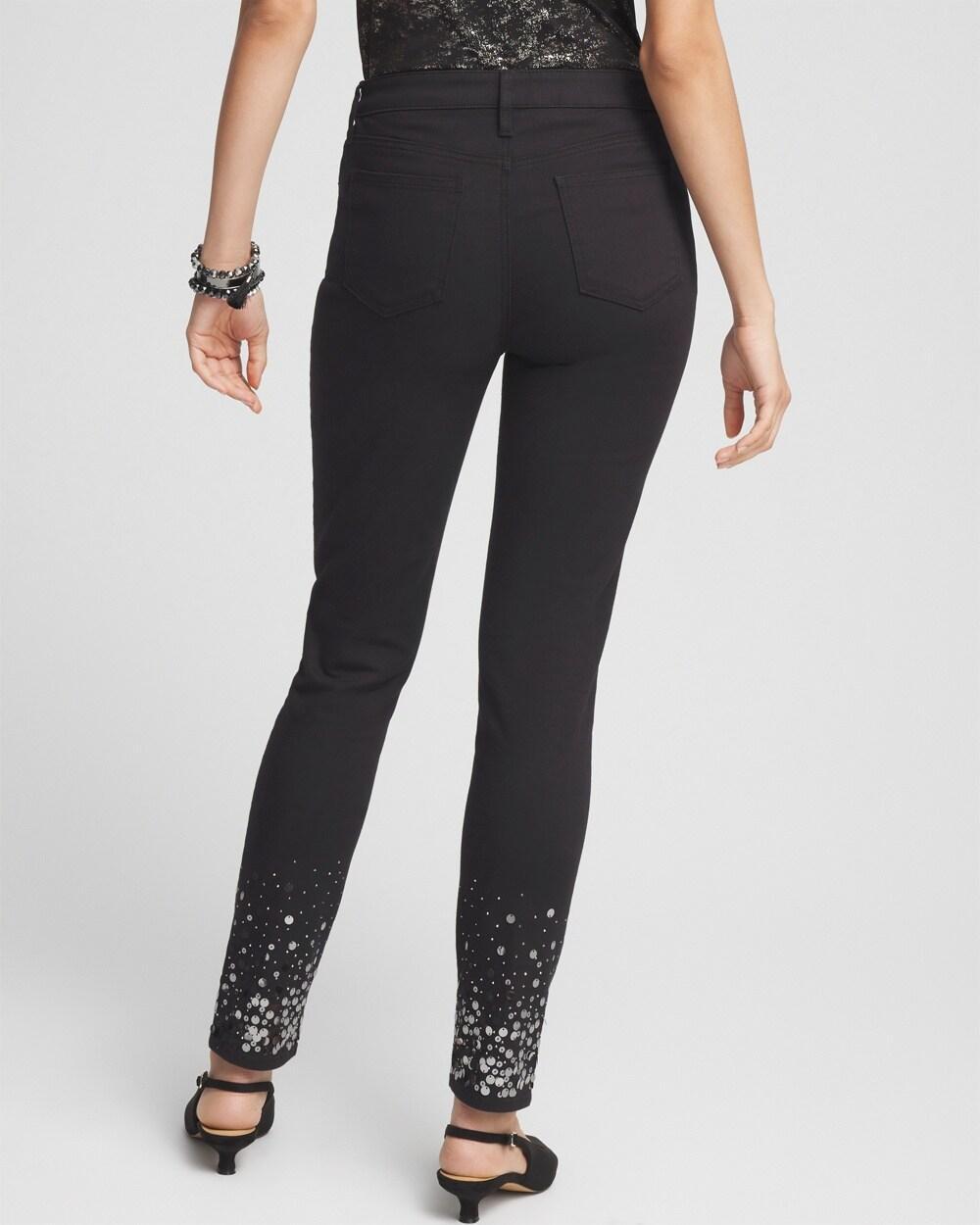 Girlfriend Sequin Ankle Jeans Product Image