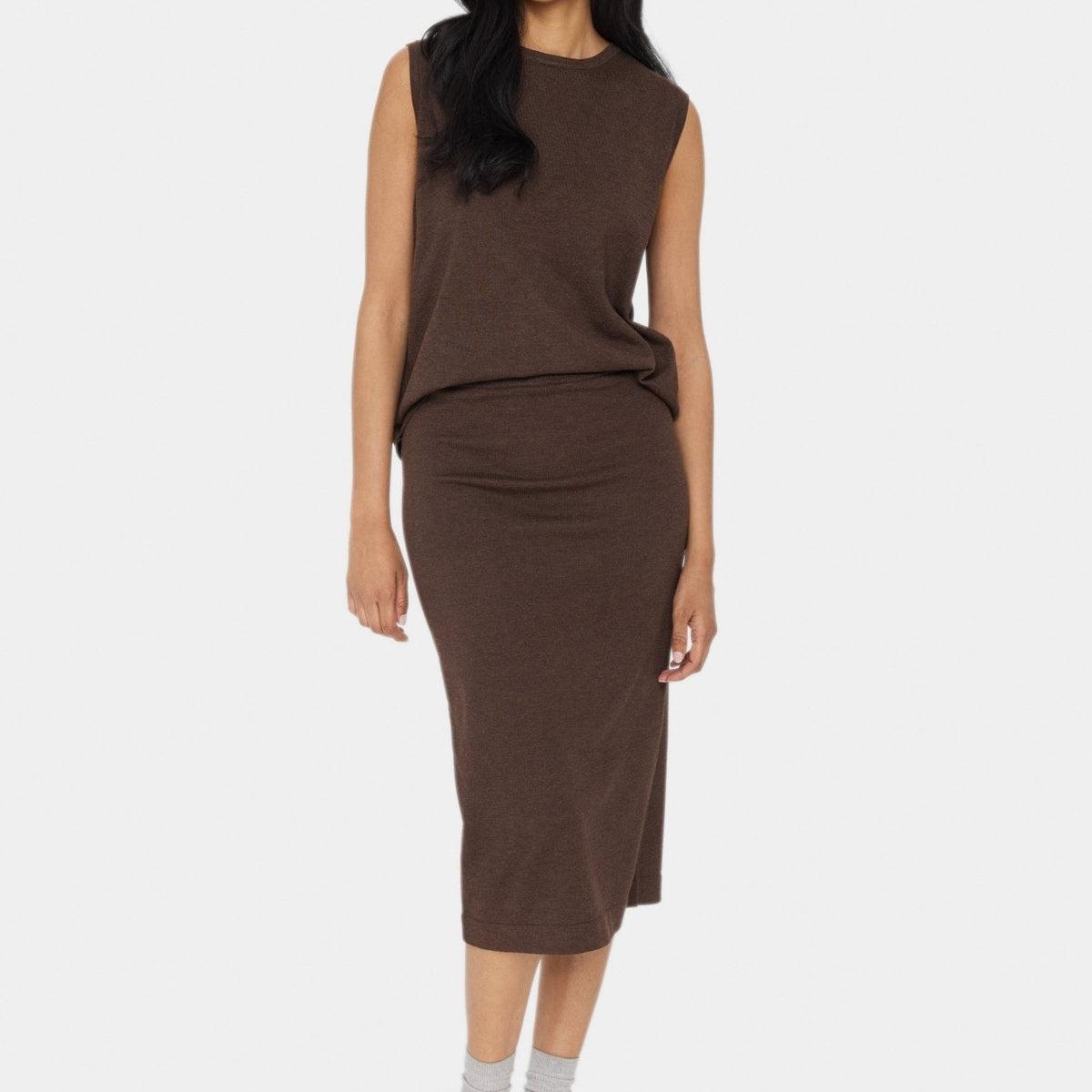 Mila Skirt - Dark Oak Melange product image