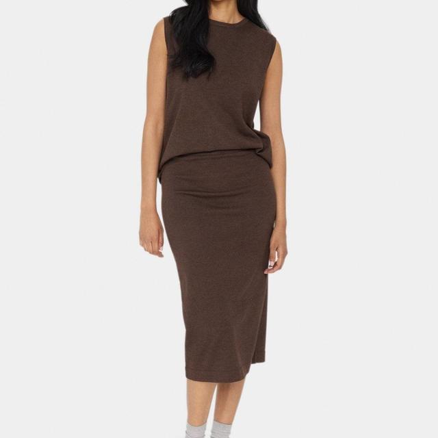 Mila Skirt - Dark Oak Melange Product Image