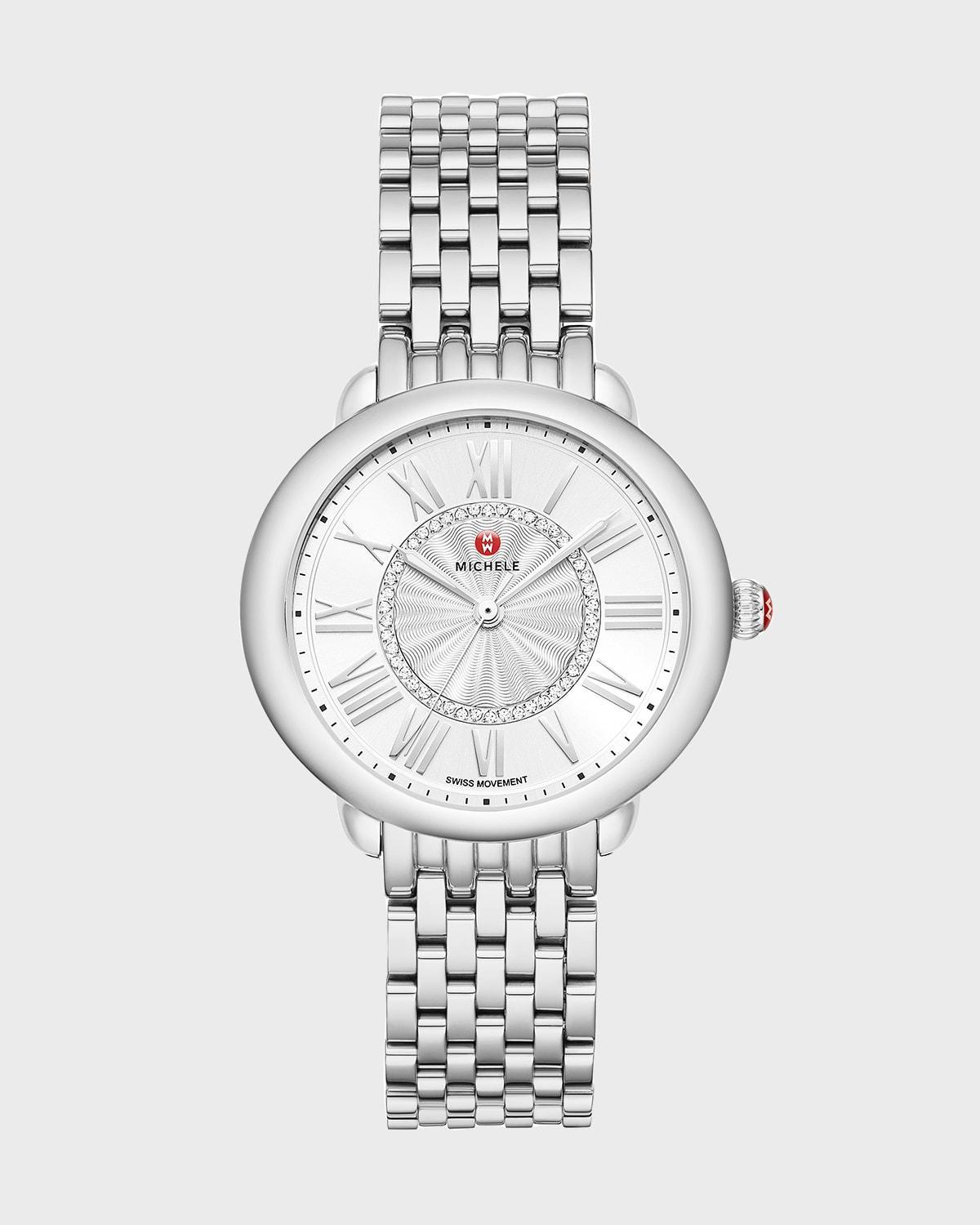 Womens Serin Mid Stainless Steel Diamond Bracelet Watch Product Image