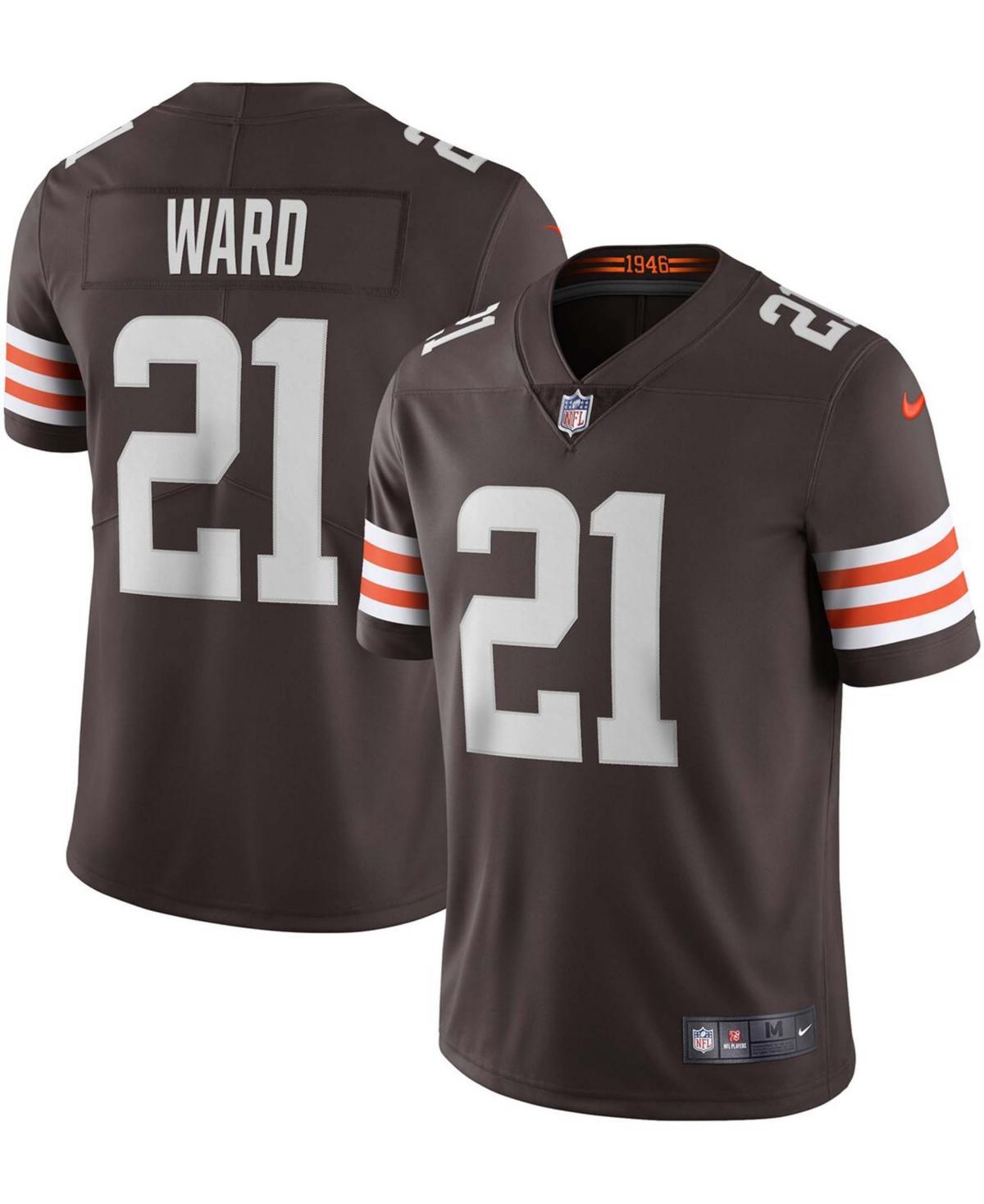 Mens Denzel Ward Brown Cleveland Browns Vapor Limited Jersey - Brown Product Image