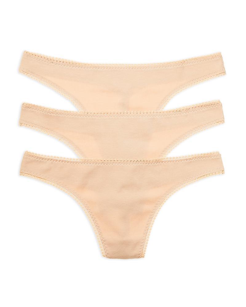 On Gossamer Cabana Cotton Blend Hip-g Thongs, Set of 3 Product Image