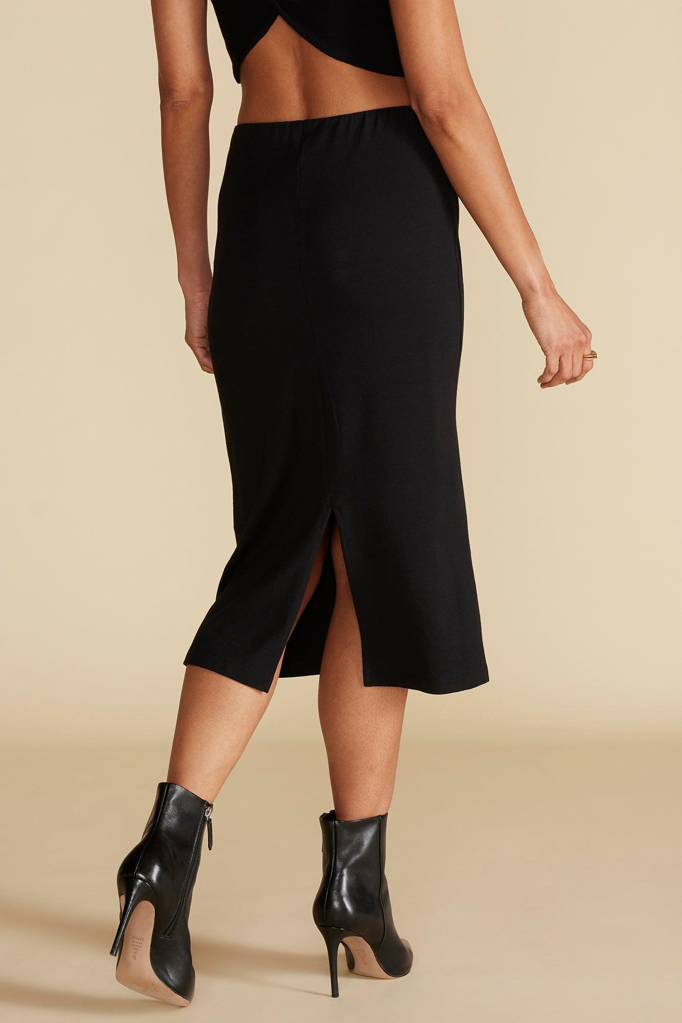 Masha Reverie Knit Skirt - Black Product Image