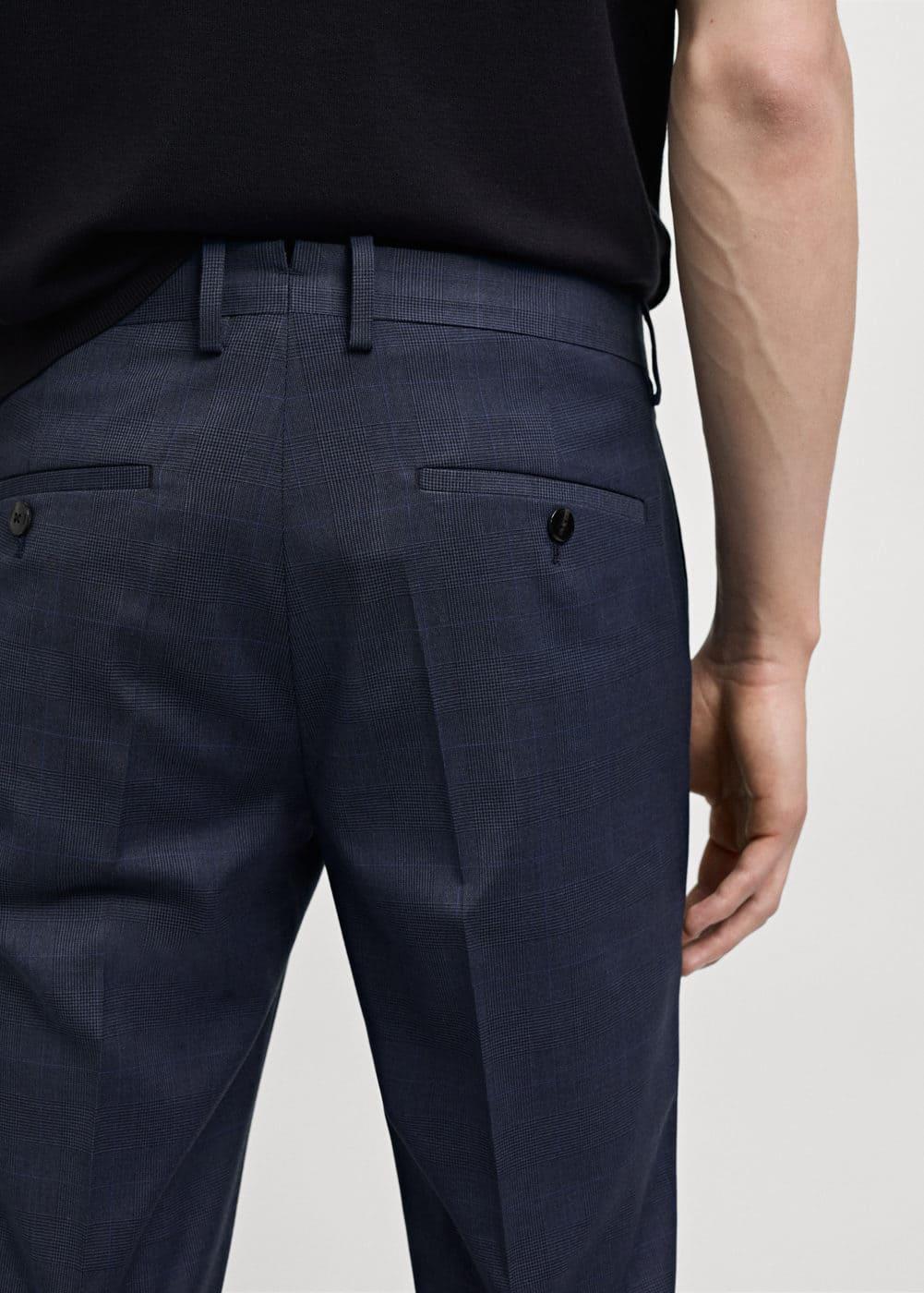 MANGO MAN - Stretch fabric super slim-fit suit pants indigo blueMen Product Image