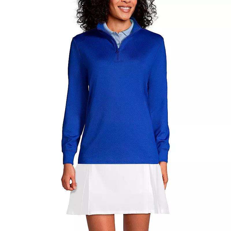 Lands End Womens Active Performance Quarter Zip Pullover Product Image