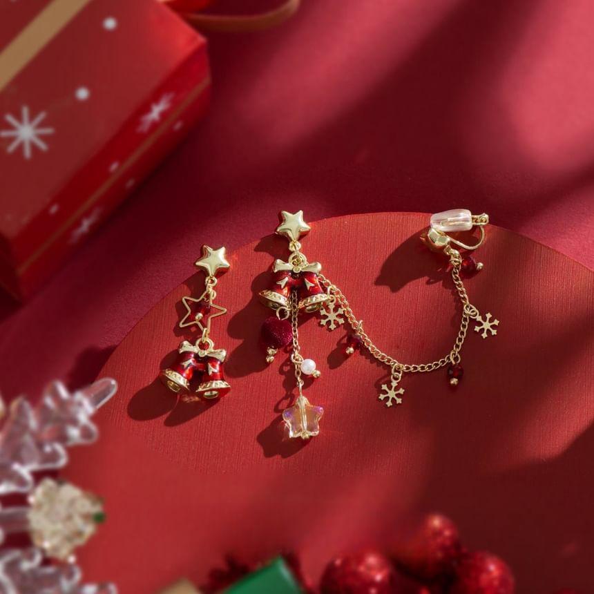 Christmas Bell Drop Earring / Clip-On Earring Product Image