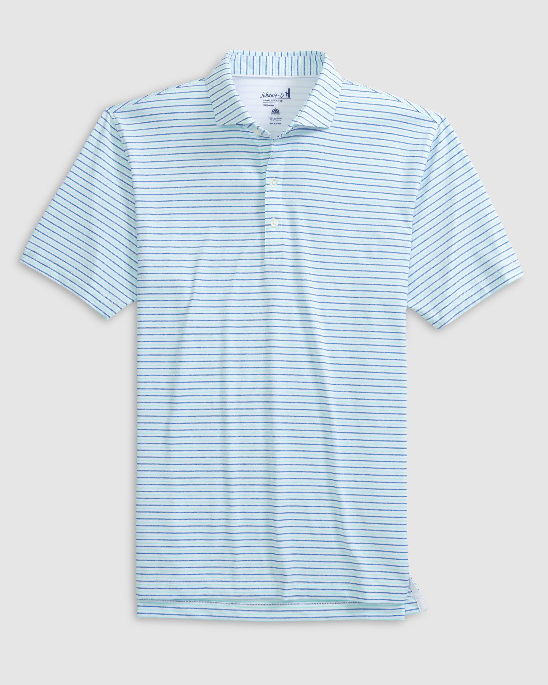 johnnie-O Performance Jersey Polo - Vik Stripe Product Image