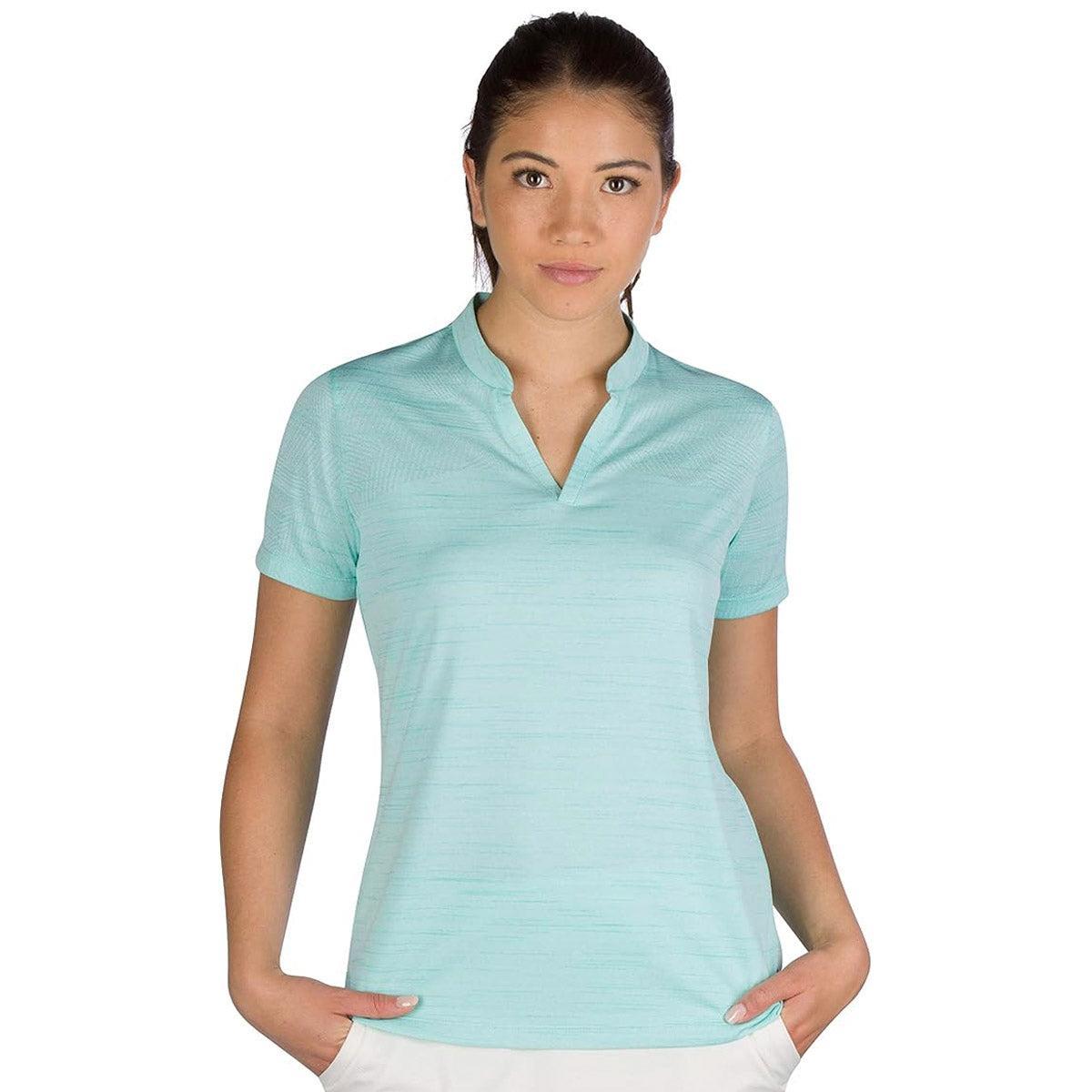 Three Sixty Six Women’s Short Sleeve Collarless Golf Polo Product Image