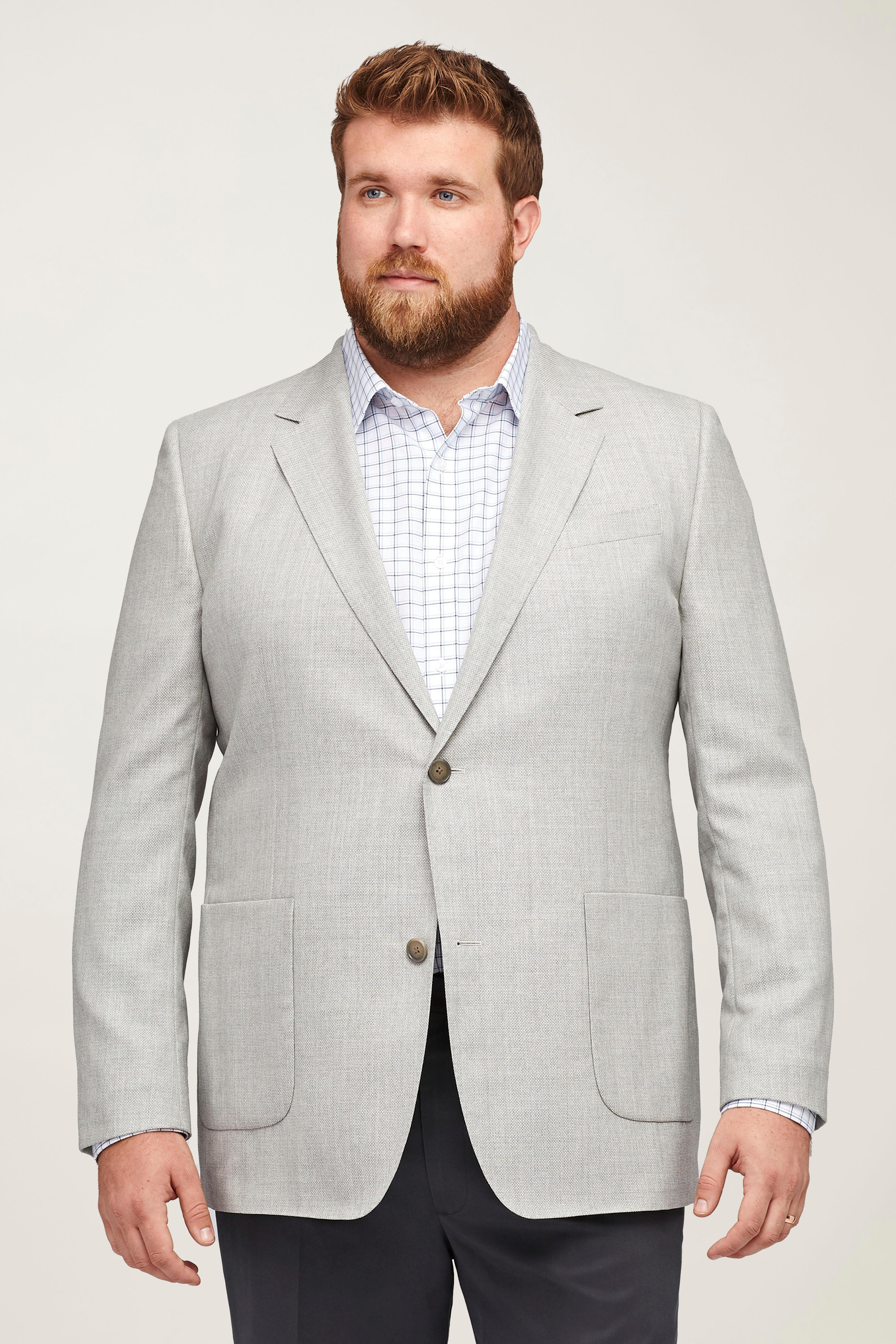 Unconstructed Italian Wool Blazer Extended Sizes Product Image