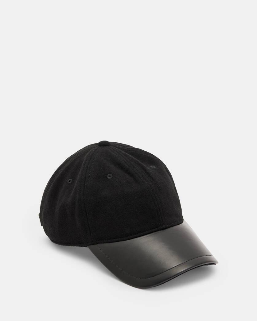 Wool Leather Baseball Cap Product Image