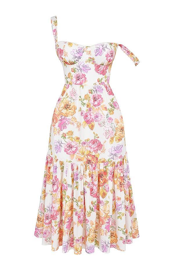 Elia Ivory Floral Midi Sundress Product Image