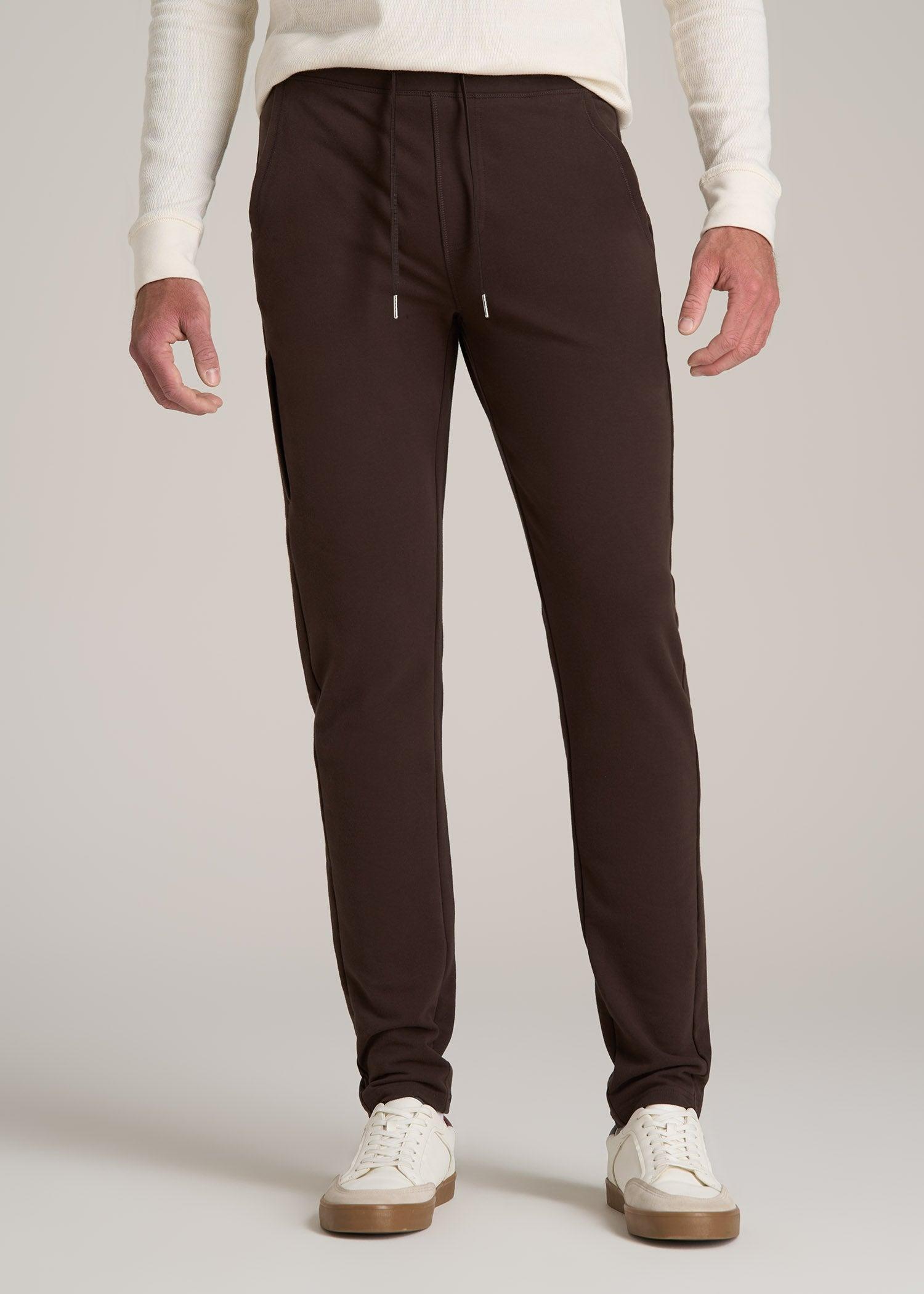 Microsanded French Terry Sweatpants for Tall Men in Espresso product image