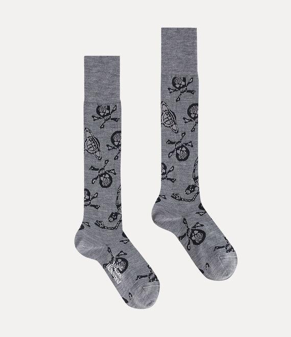 Skull high sock Product Image